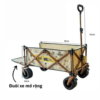 Xe Kéo Đồ Cắm Trại Khung Thép 3 Lớp Chịu Lực 500kg